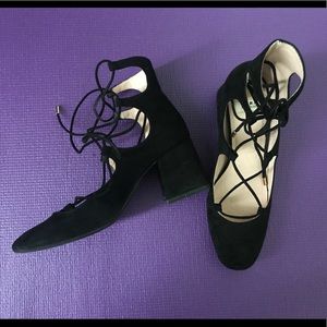 Zara suede lace up shoes