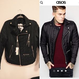 Diesel J Yuda quilted moto jacket