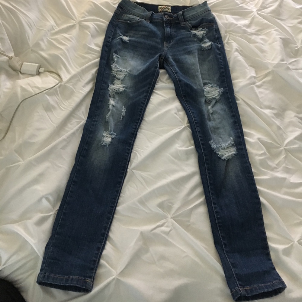Pants with holes