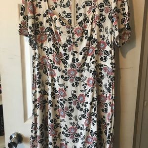 Express vintage inspired floral dress