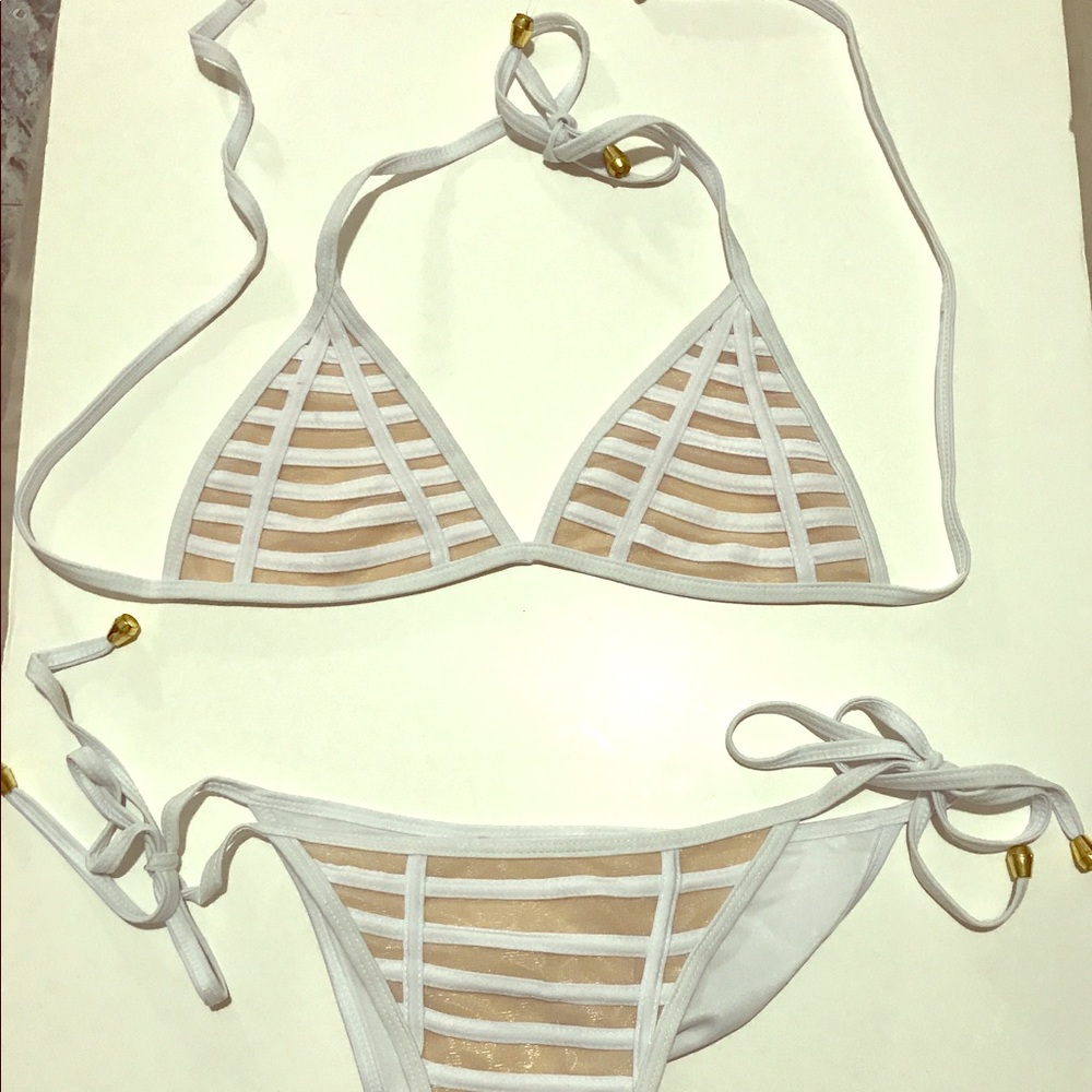 White bathing suit