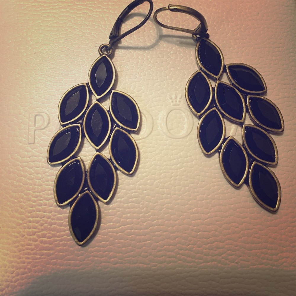 Black and Gold Earrings
