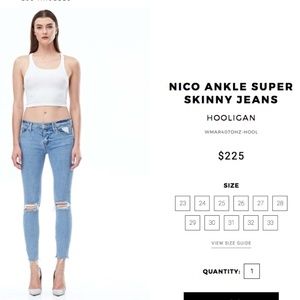 Hudson Nico Ankle Skinny Hudson Nico Ankle Skinny