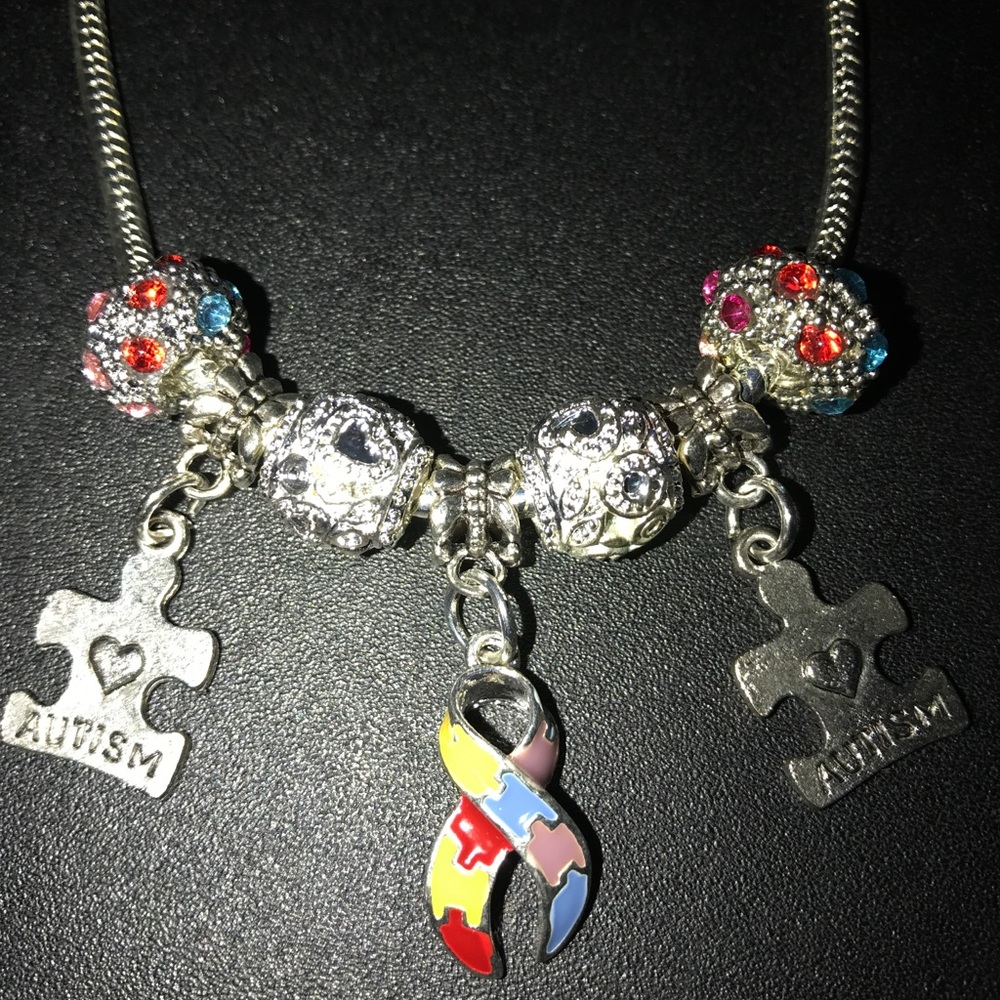 Autism Ribbon bracelet - Picture 2 of 2