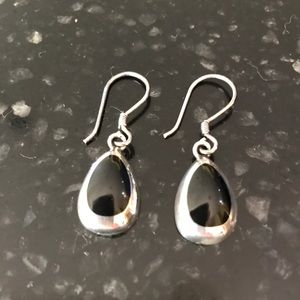 Silpada Sterling Silver & Black Onyx Earrings