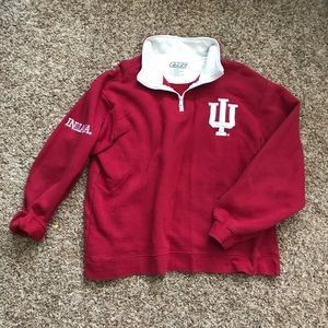 Indiana university Hoosiers half zip sweatshirt