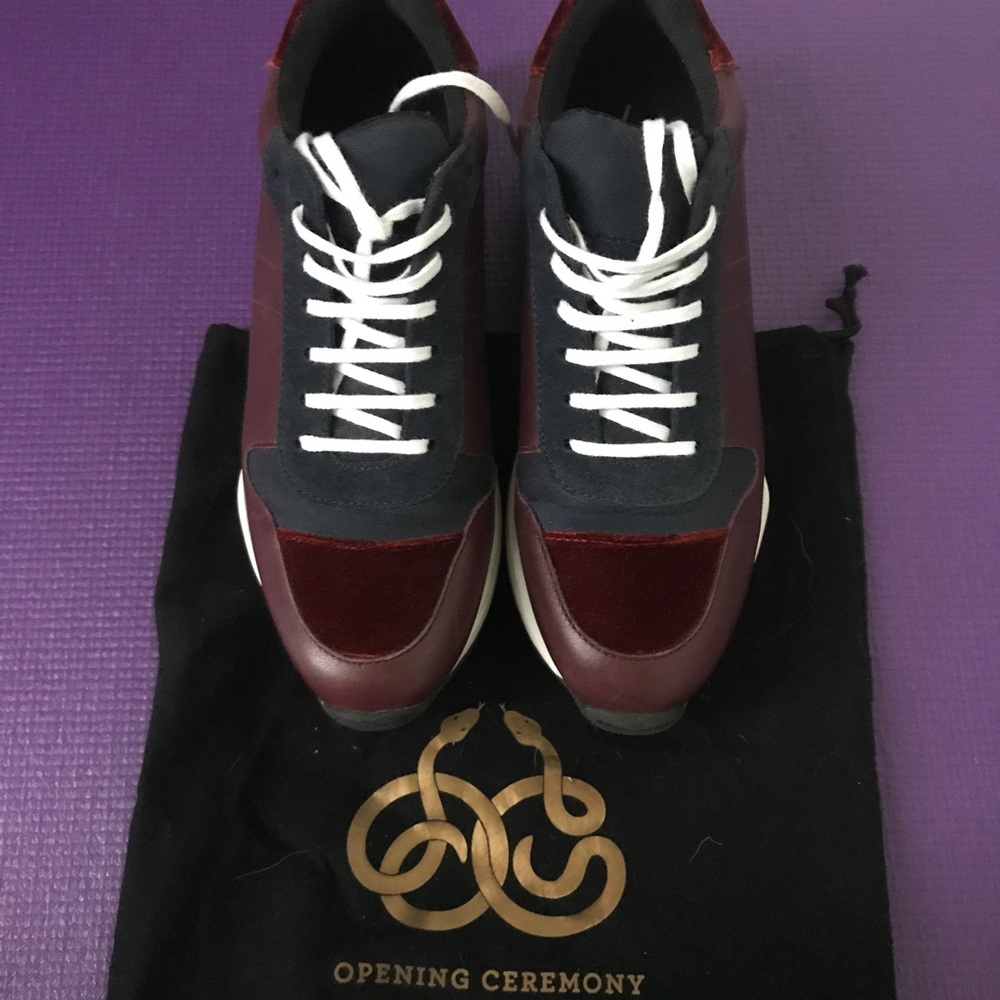 Opening ceremony velvet sneaker