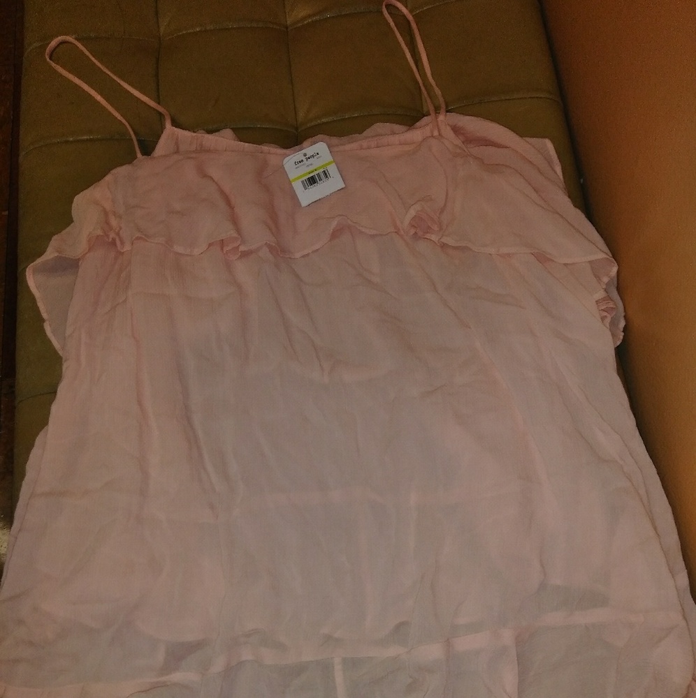 New free people pink top size Medium