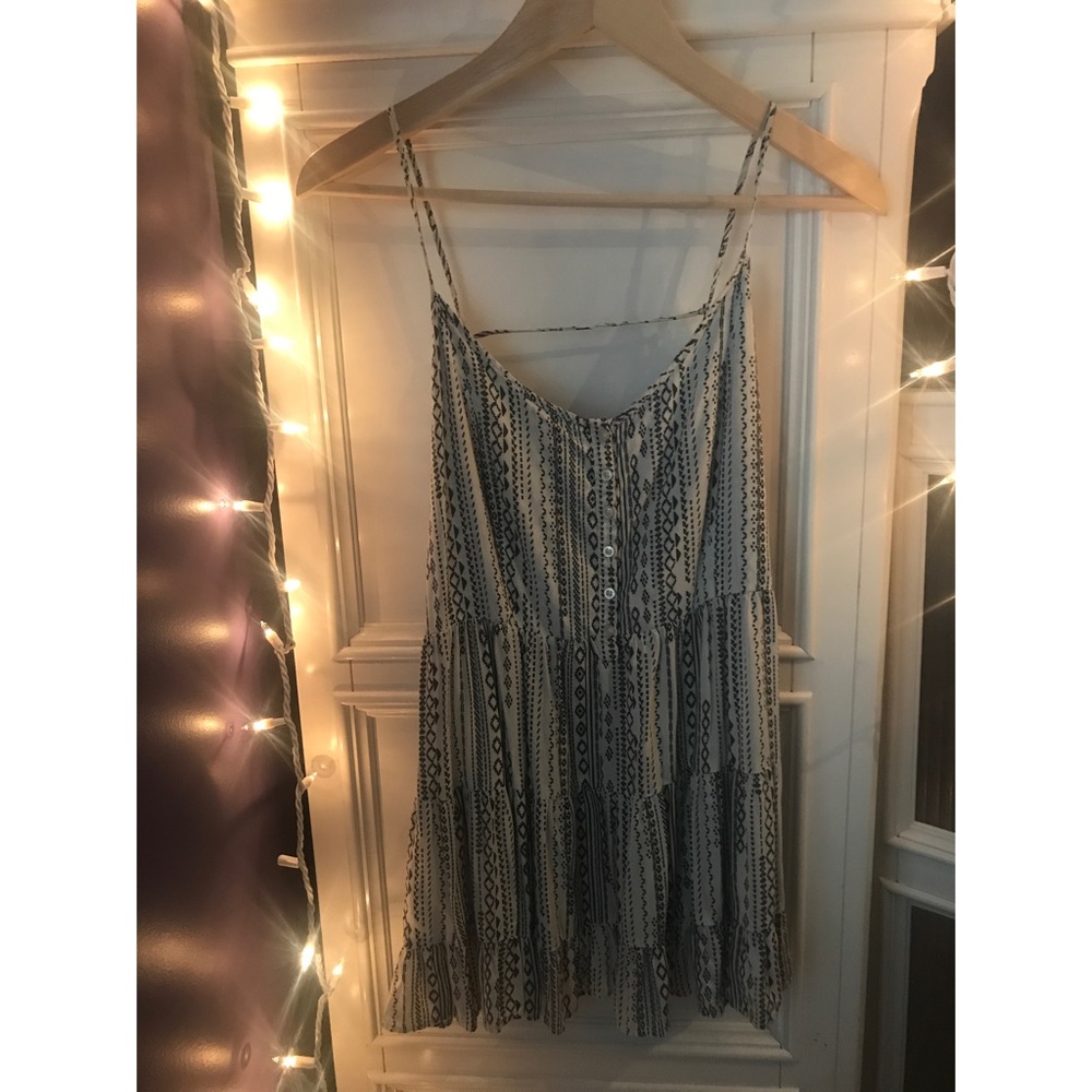 Aeropostale Tribal Print Button Up Blouse Tank