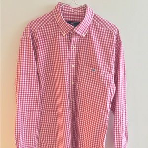 Pink & White Gingham Slim Fit Shirt