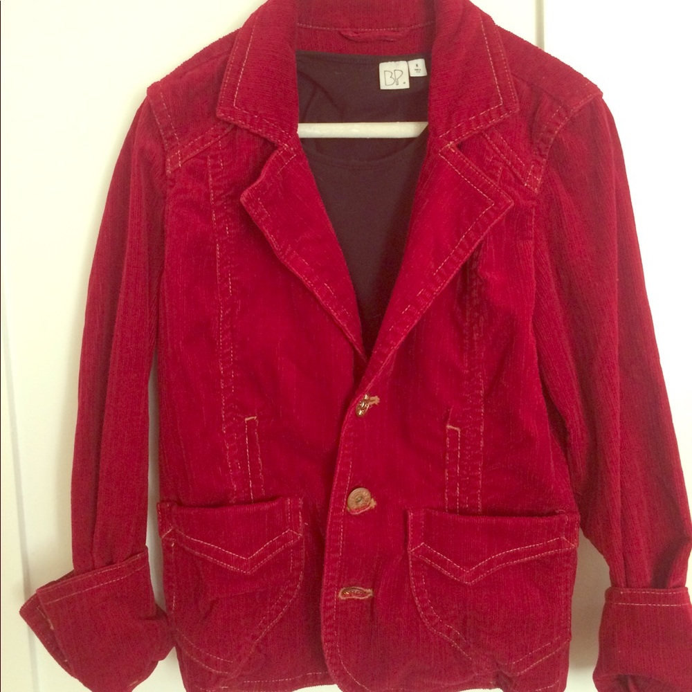 Vintage red corduroy blazer