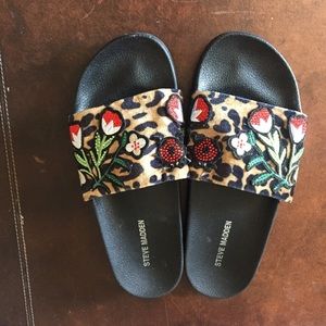 Steve Madden slip on sandals Steve Madden slip on sandals
