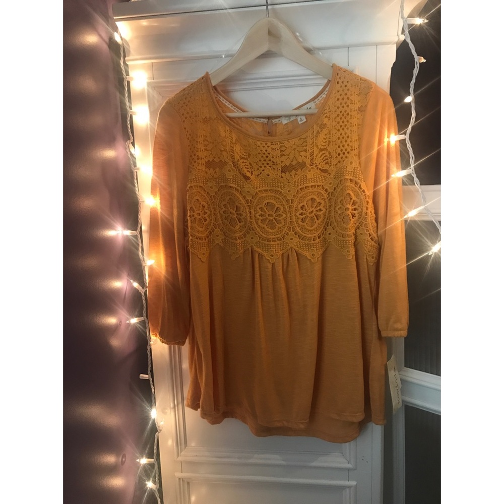 Vintage Inspired Yellow Blouse