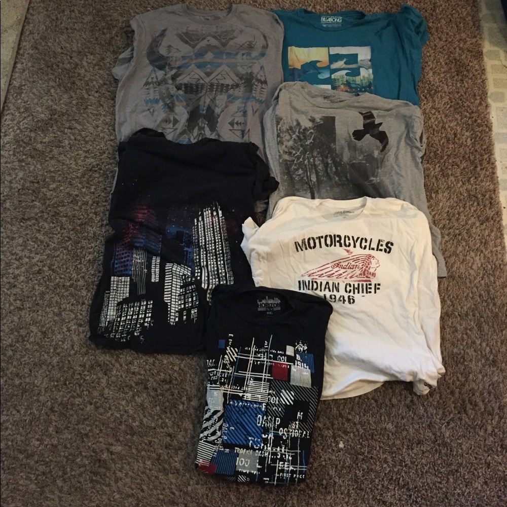 Men's T-Shirt Bundle (6 Total, Size XXL)
