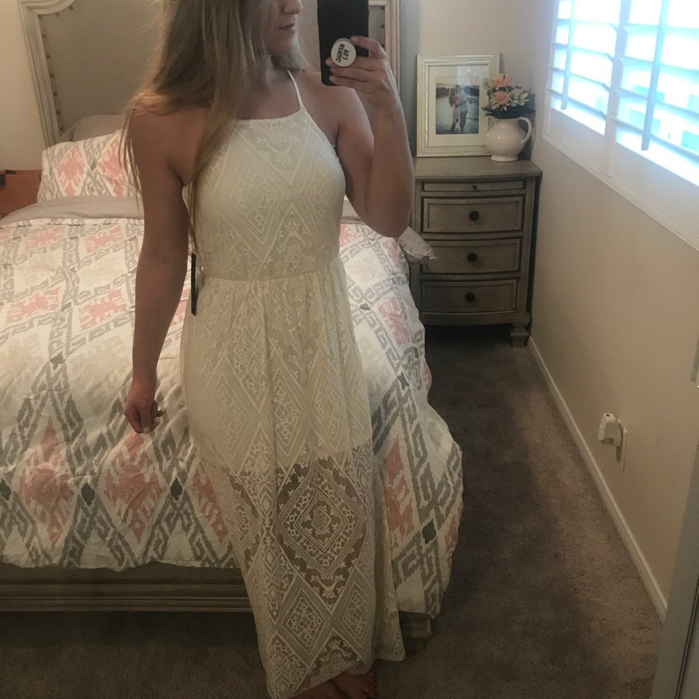 Cream Maxi Dress