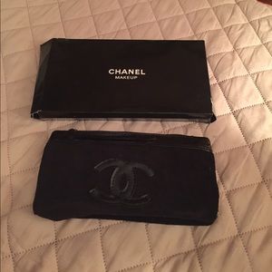 Black Chanel makeup case