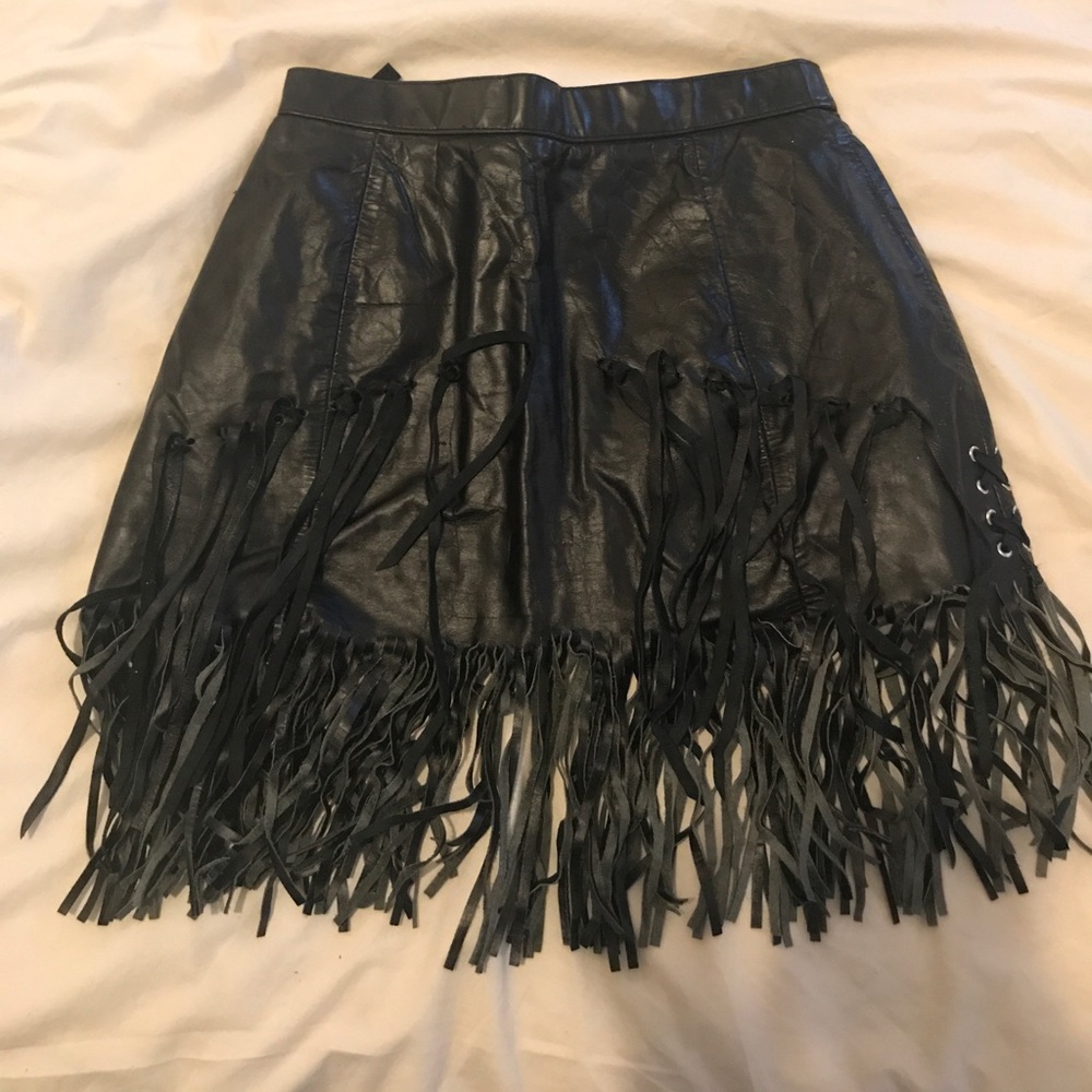 Vintage Leather Skirt