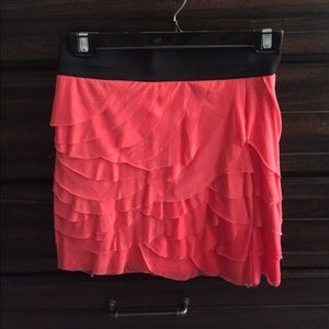 Express tulled scalloped skirt