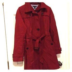 Tommy Hilfiger Red Trench Coat