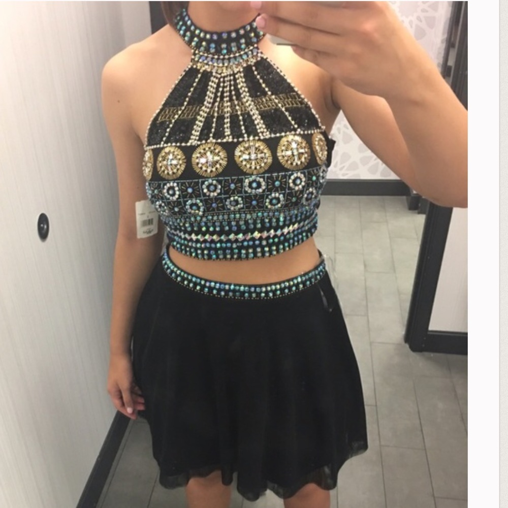 Two piece homecoming dress