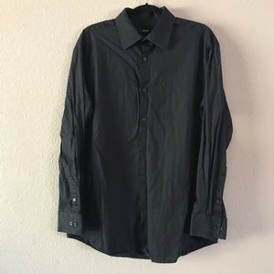 Black Striped Alfani Button Up Top