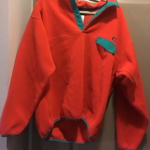 Orange Patagonia Fleece