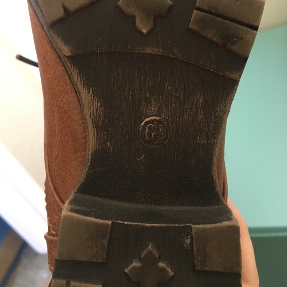 BRECKELLES BROWN STUDDED BOOTS - Picture 4 of 4