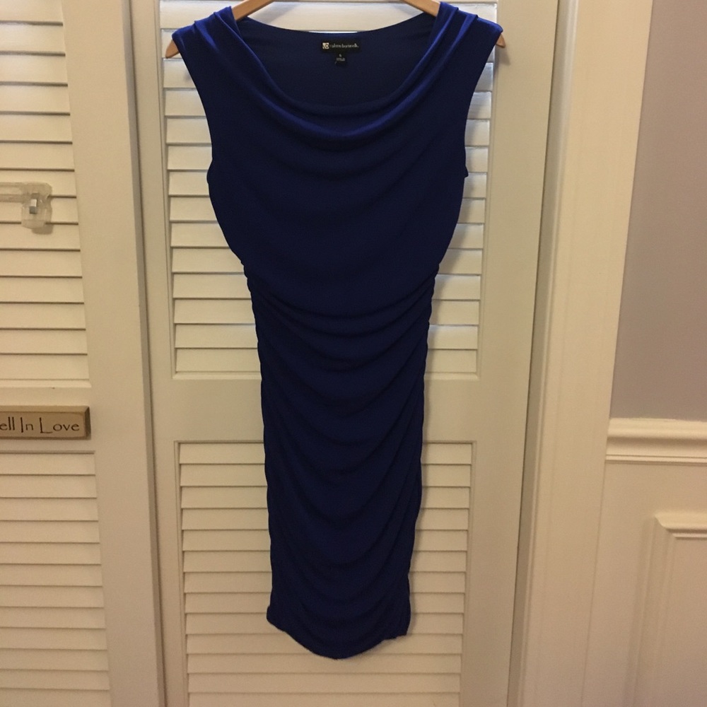 Blue Form Fitting Dress
