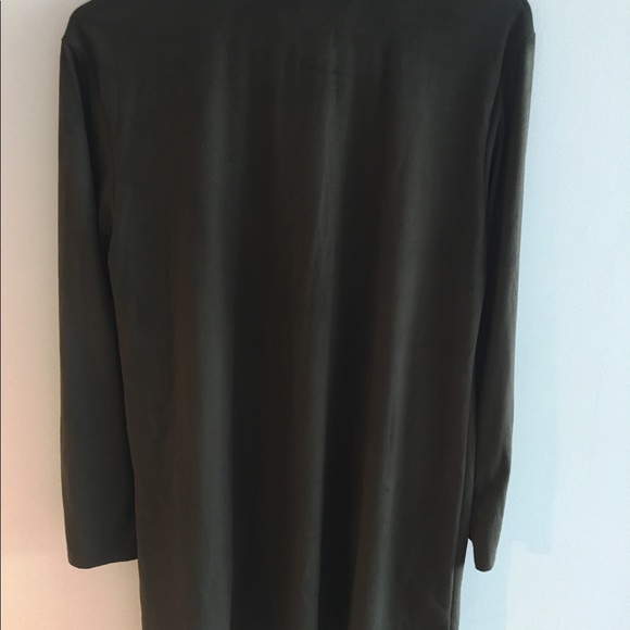 Green Velvet Cardigan - Picture 2 of 3