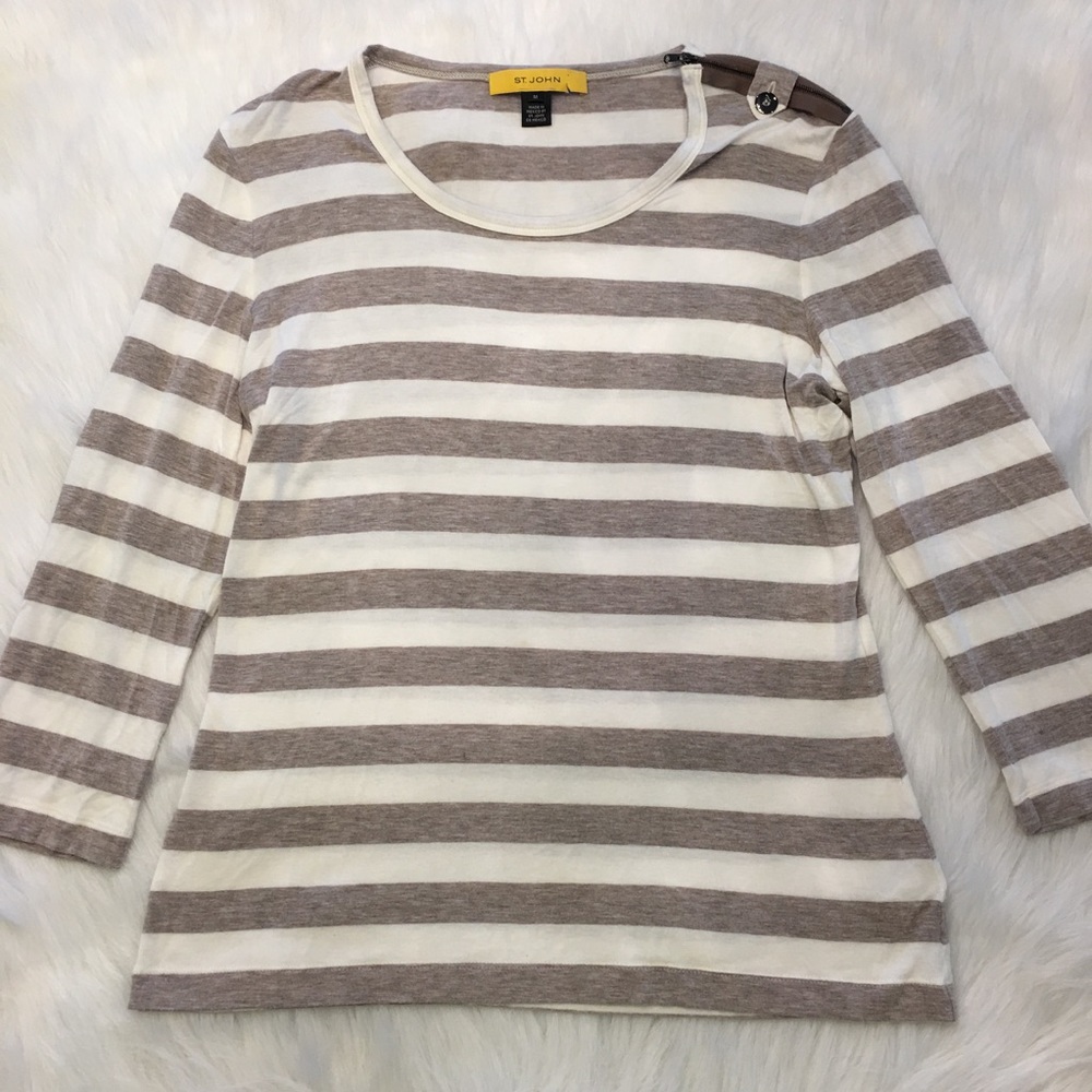 St. John Striped Top