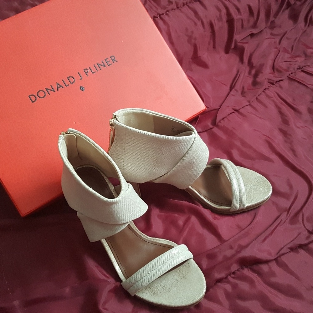 Donald J Pliner sandals/semi booties/ heeled