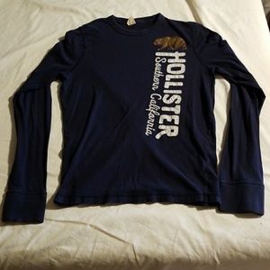 Dark blue Hollister long sleeve t shirt