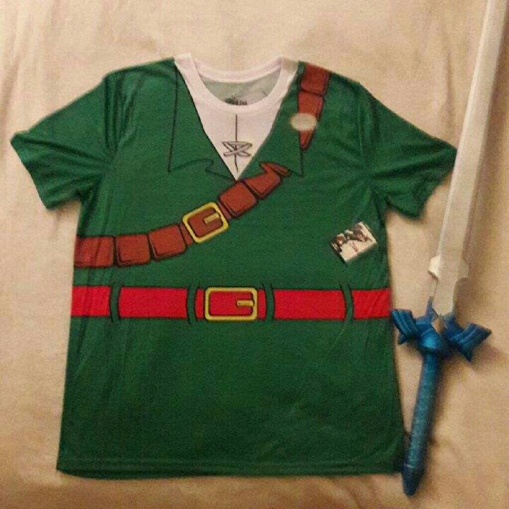Nintendo Link Costume Soft Tee NWT