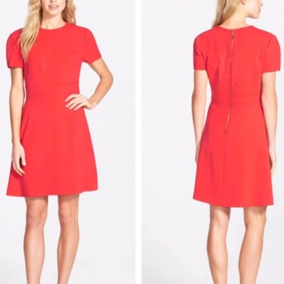 Eliza J Dresses & Skirts - Cap Sleeved A Line Red Dress