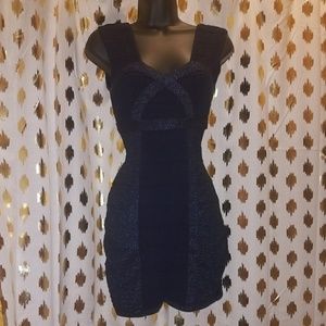 Dark Navy Bandage Bodycon Mini Dress