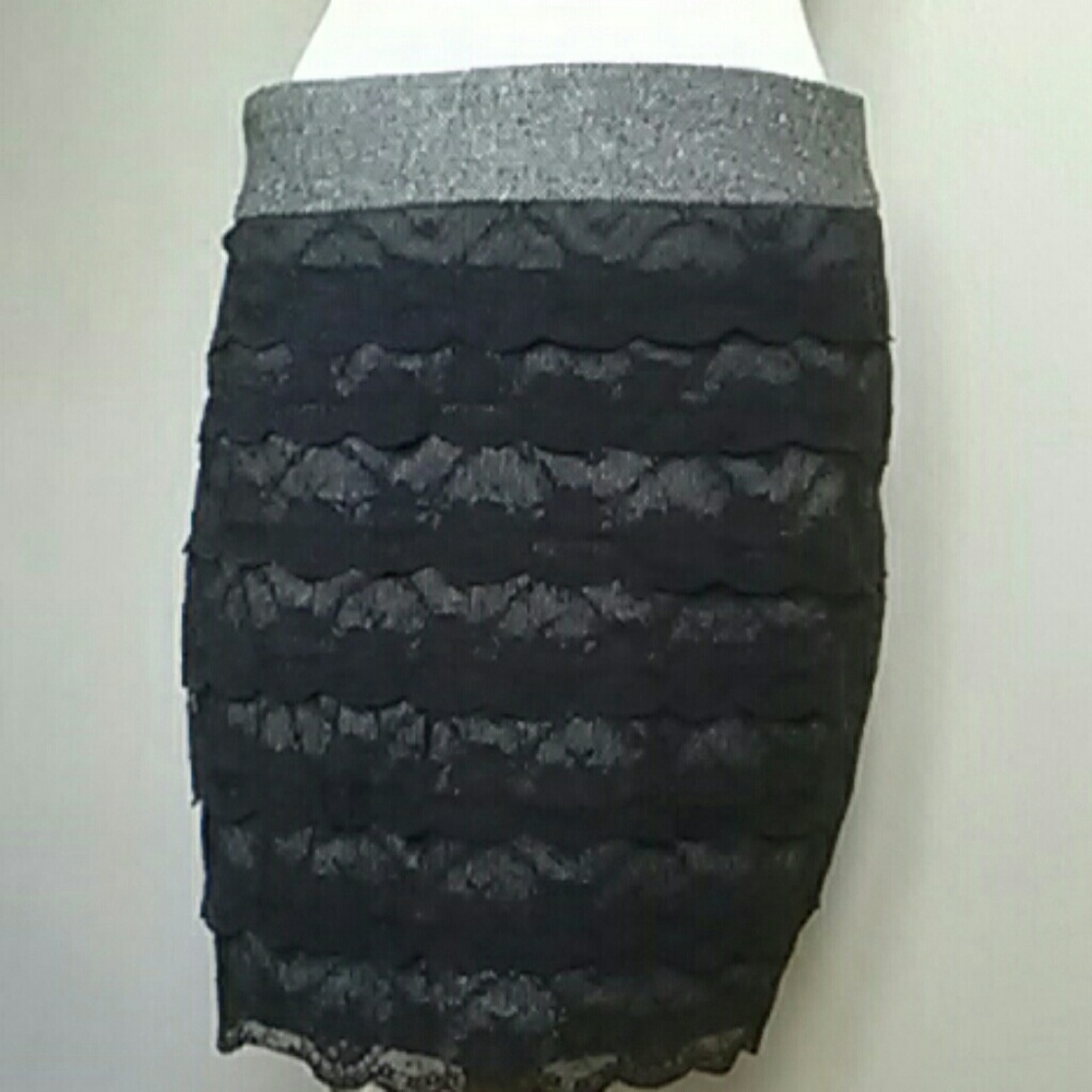 Black Lace Skirt