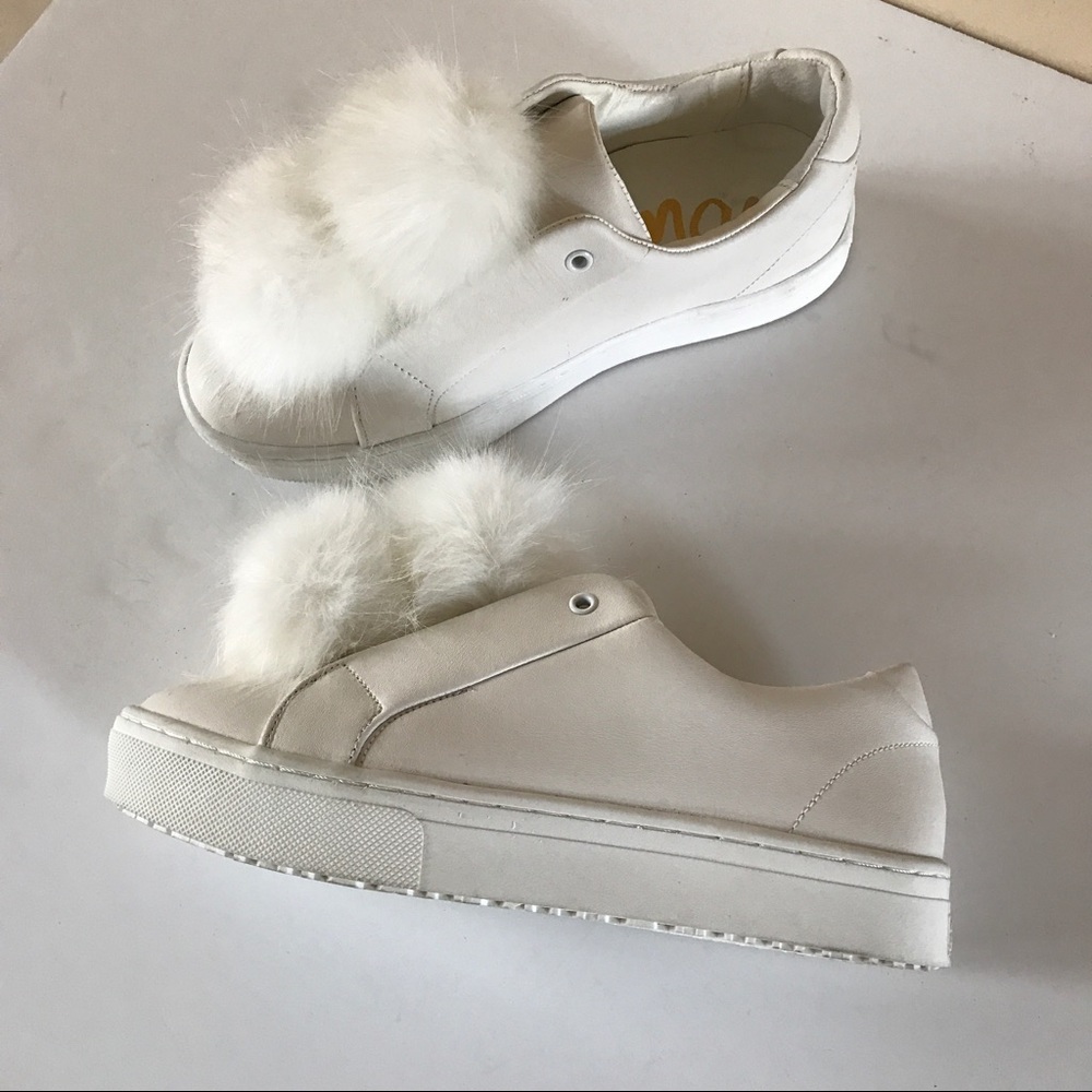 🎉 SOLD 🎉 NEW SAM EDELMAN LEYA POM SNEAKERS - Picture 2 of 8
