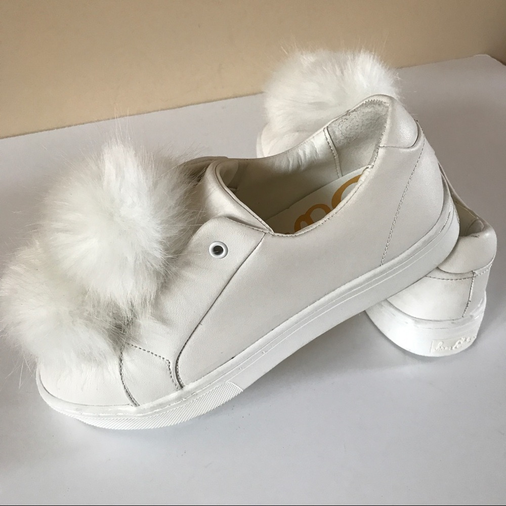 🎉 SOLD 🎉 NEW SAM EDELMAN LEYA POM SNEAKERS - Picture 4 of 8