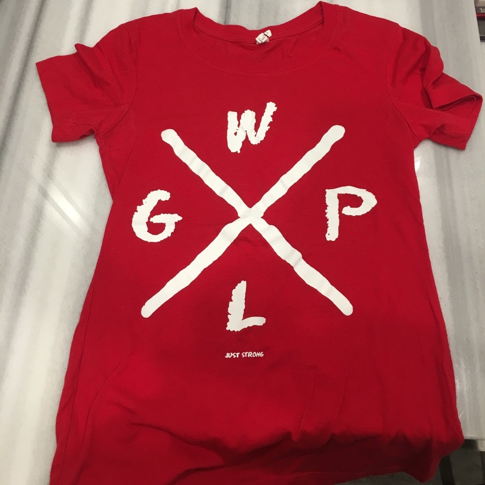 Gwpl lightly used red shirt. Size small.