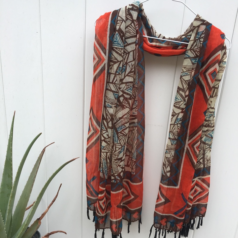 Wide, Thin Scarf Wrap