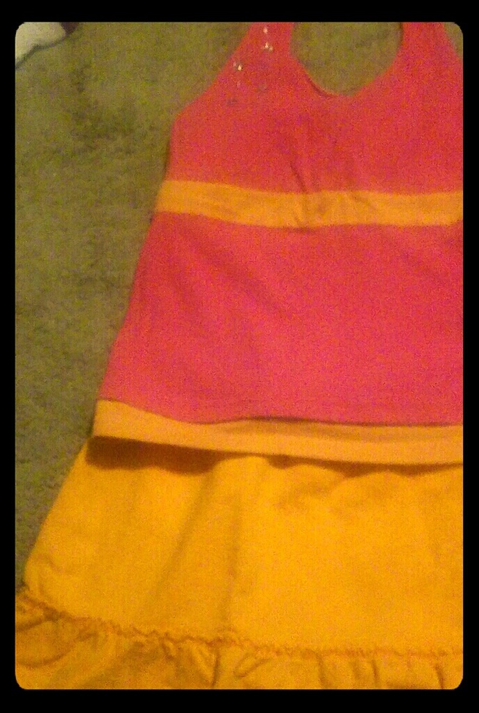 7/8 outfit, halter top& skort