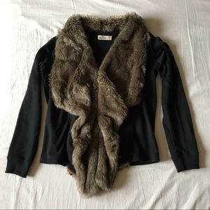 Faux fur Sweater jacket