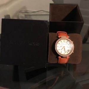 Orange Michael Kors watch
