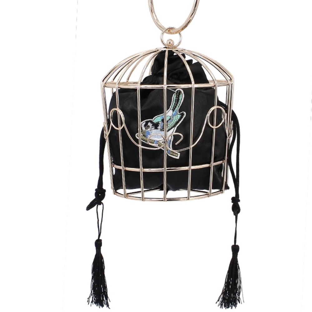 Bird Cage Wristlet Handbag