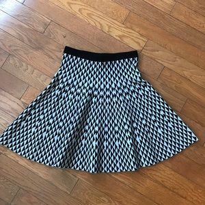 Carmen Marc Valvo Black & White Skirt