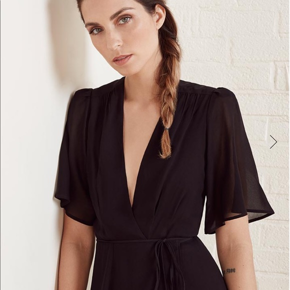 Reformation Guava Dress Black - Picture 4 of 5