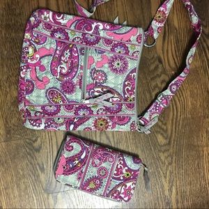 Vera Bradley Crossbody Purse and Wallet