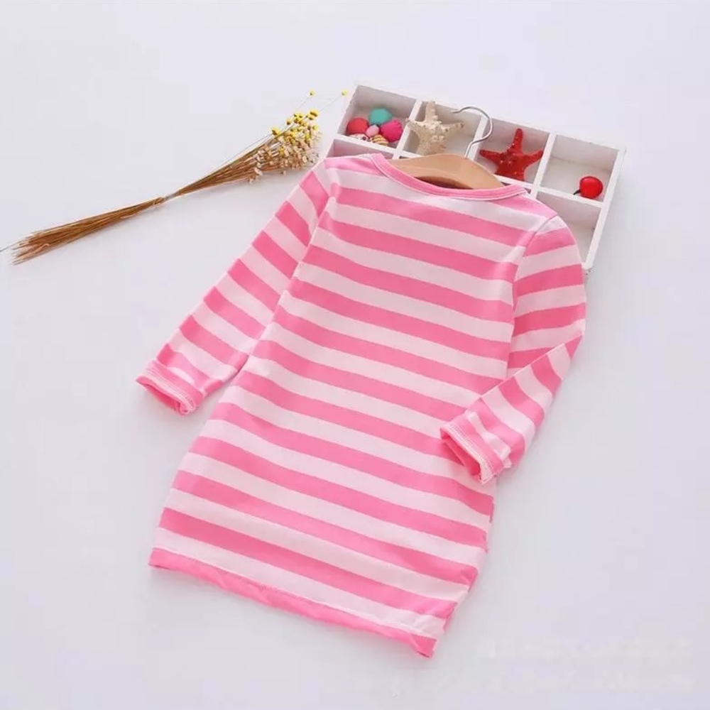 New Sequin Daisy Duck striped tunic/ Dress - Picture 2 of 4
