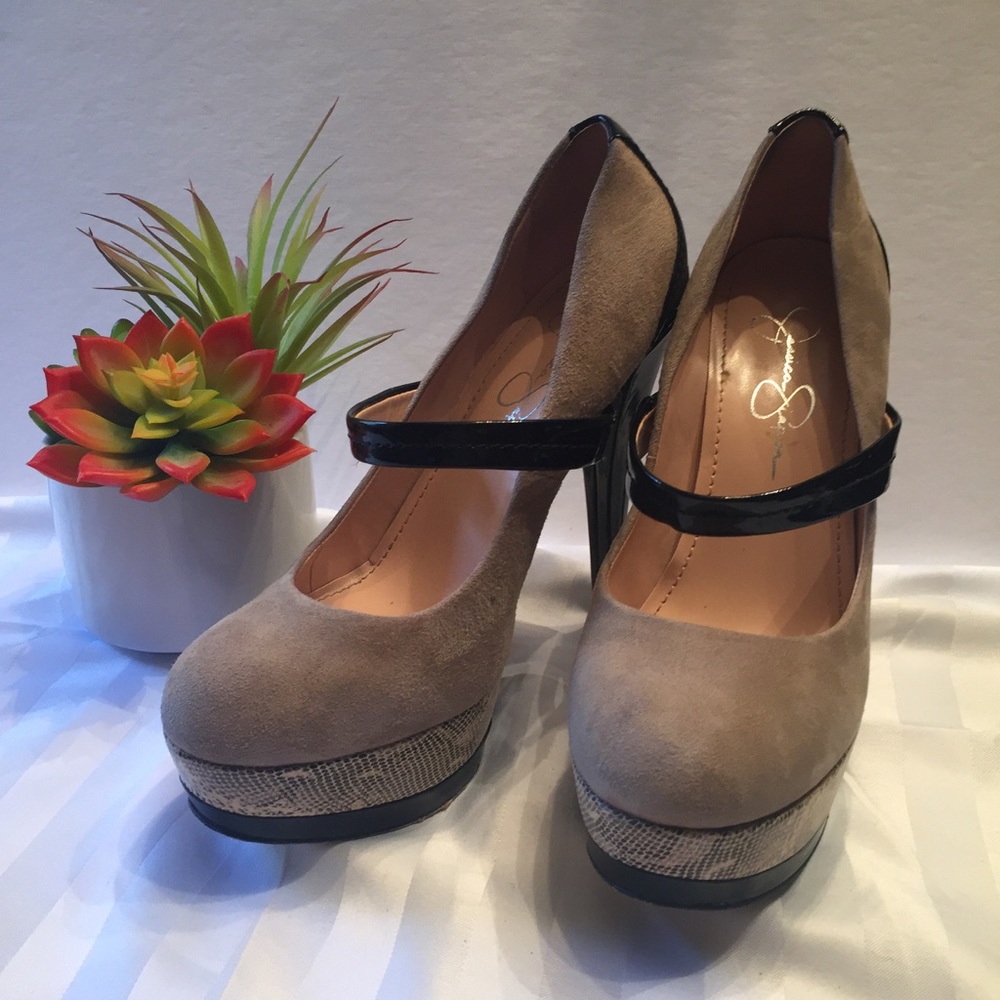 Jessica Simpson Mary Jane Stilettos SZ 6.5