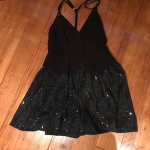 Tuxedo sequins dress